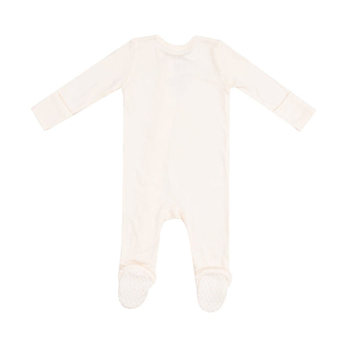 2 Way Zipper Footie - Solid Sugar Swizzle