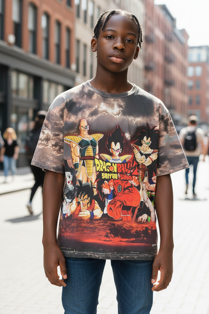 Action Hero Style Graphic T-Shirt for Men  – Casual Tee