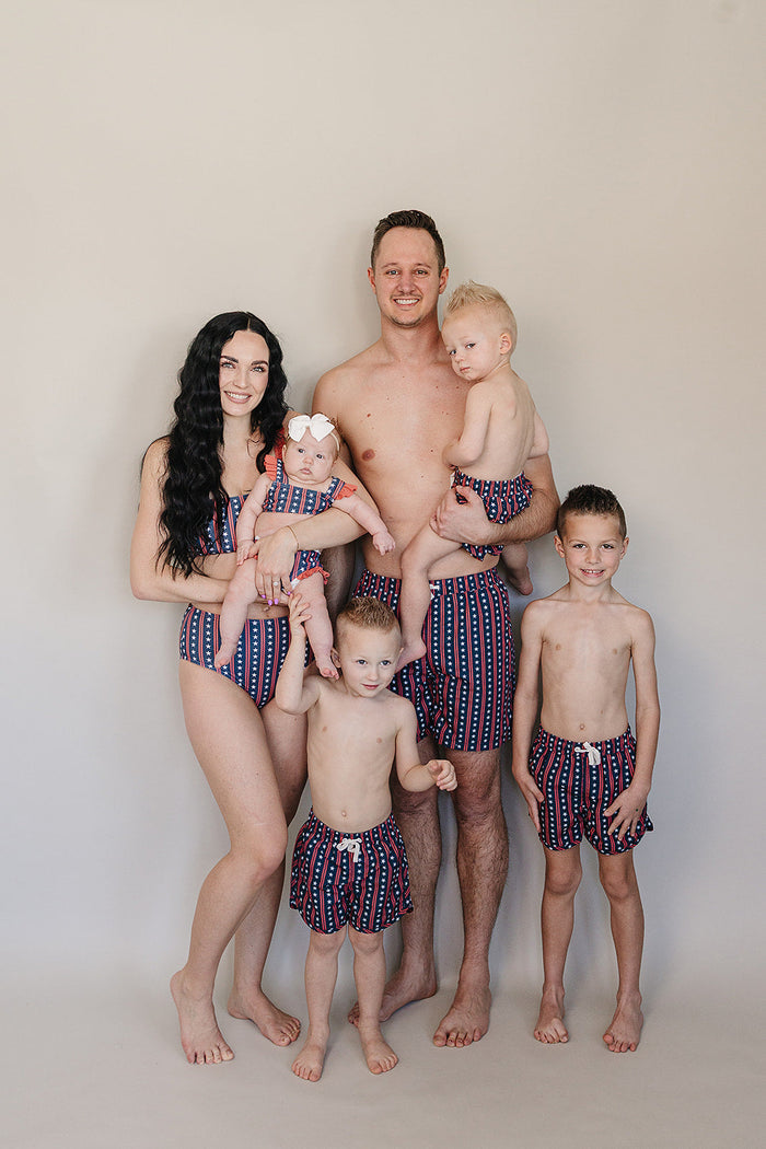 Americana Ruffle Bikini Set