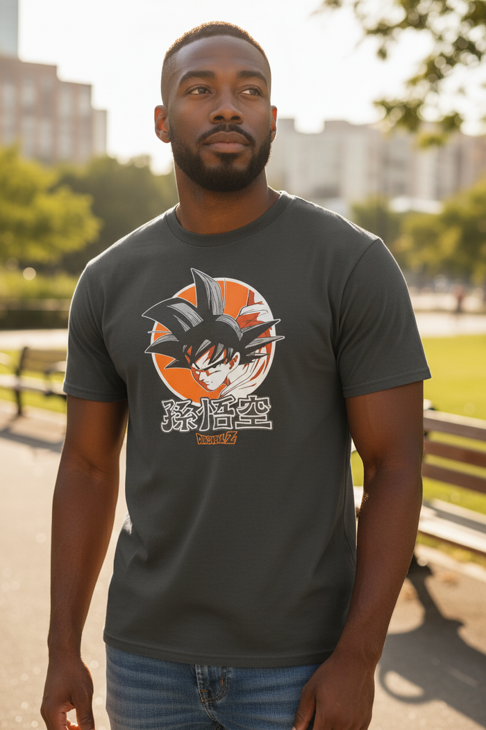 Anime Style Graphic T-Shirt Big Size 3XL – Dragon-Inspired Design, Cotton Casual Tee