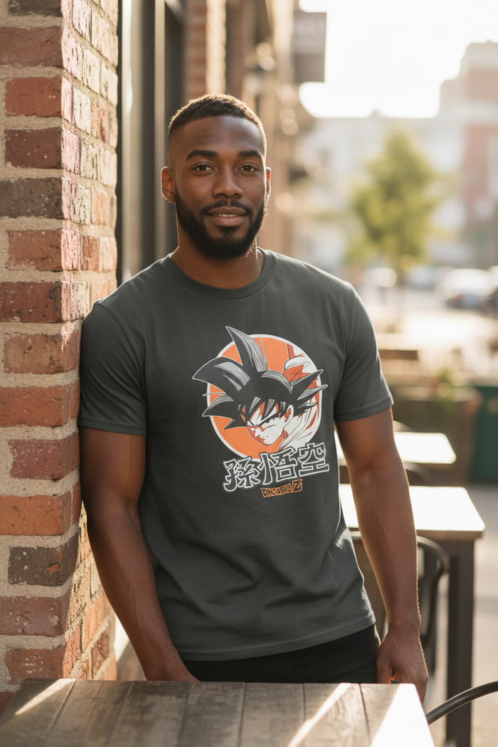 Anime Style Graphic T-Shirt Big Size 3XL – Dragon-Inspired Design, Cotton Casual Tee