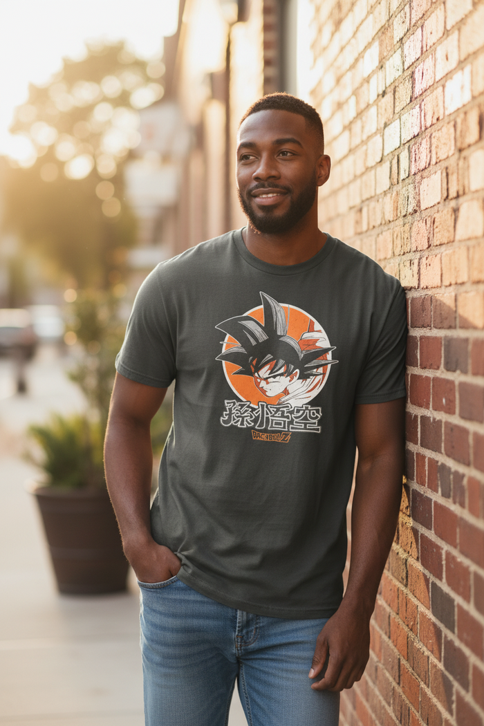 Anime Style Graphic T-Shirt Big Size 3XL – Dragon-Inspired Design, Cotton Casual Tee