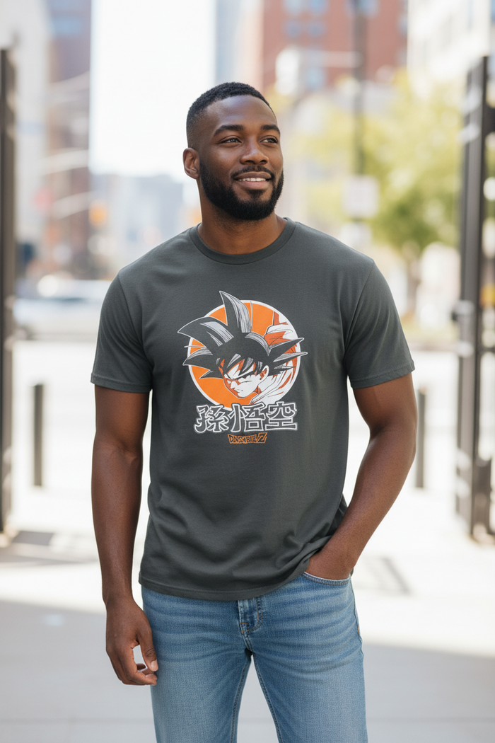 Anime Style Graphic T-Shirt Big Size 3XL – Dragon-Inspired Design, Cotton Casual Tee
