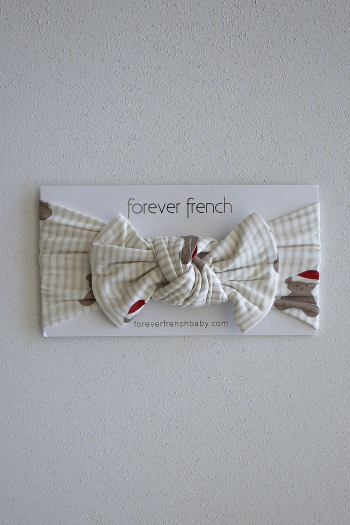 Bamboo Head Wrap | Santa Teddy