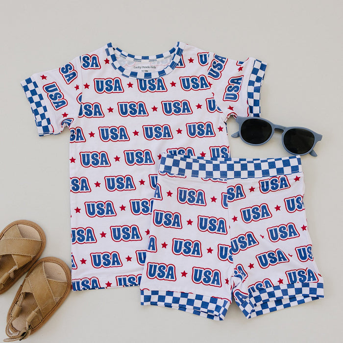 Bamboo Shorts Set | USA