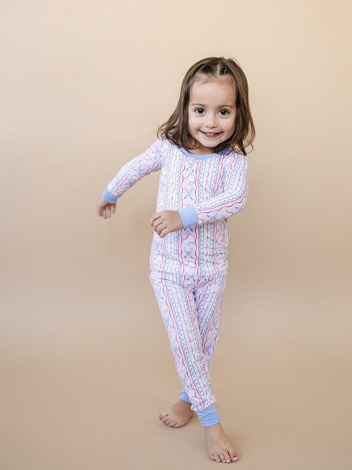 Bamboo Two Piece Set | Baseball Girl