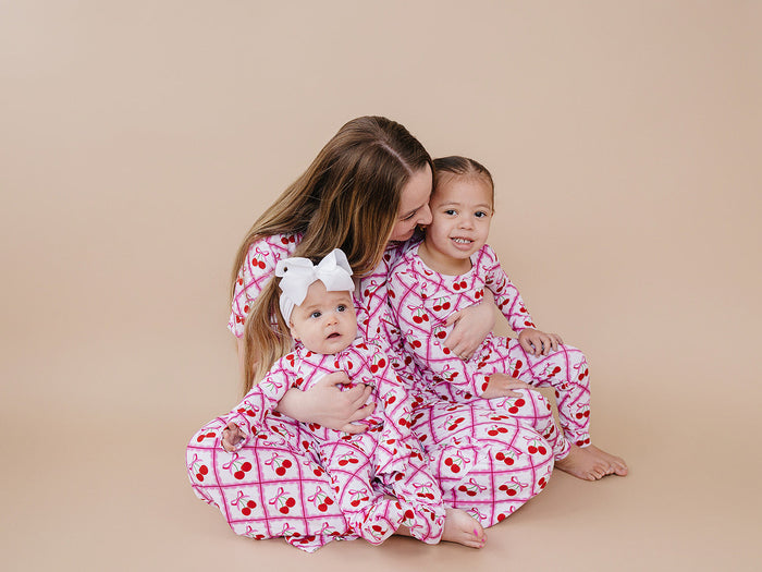 Bamboo Two Piece Set | Cherry Bow