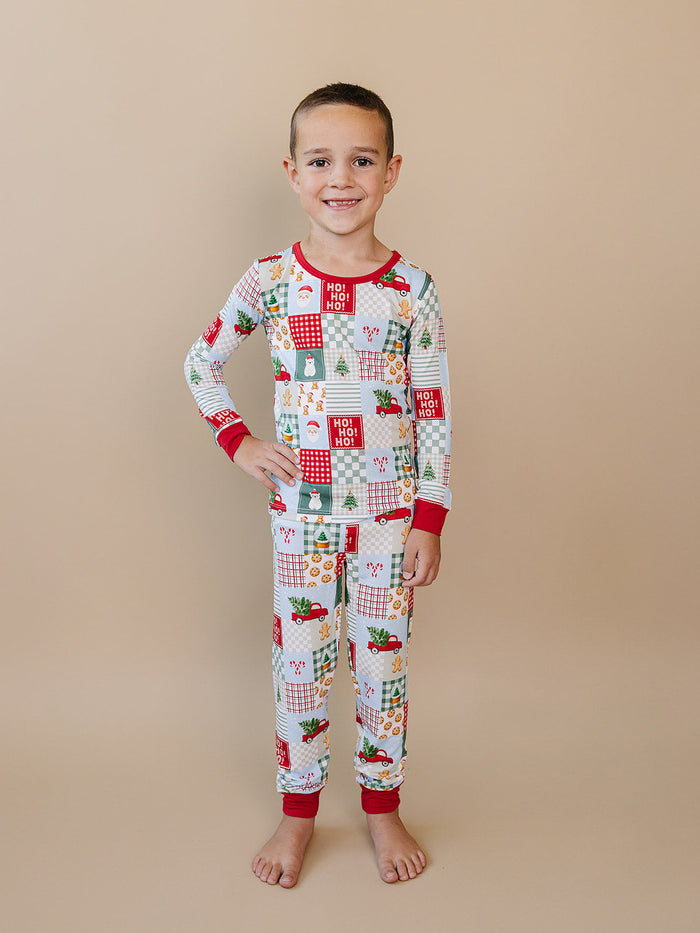 Bamboo Two Piece Set | Christmas Patchwork