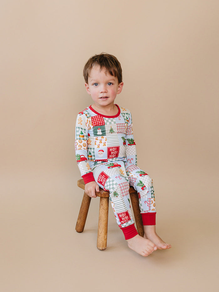 Bamboo Two Piece Set | Christmas Patchwork