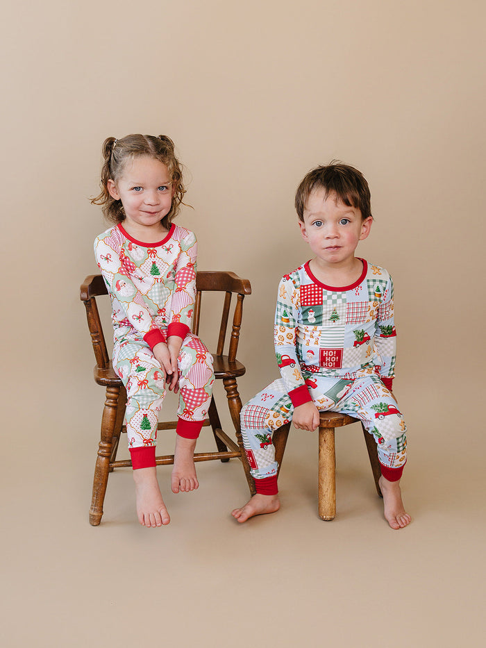 Bamboo Two Piece Set | Christmas Patchwork