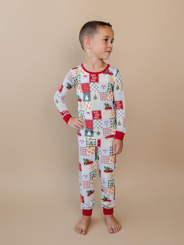 Bamboo Two Piece Set | Christmas Patchwork