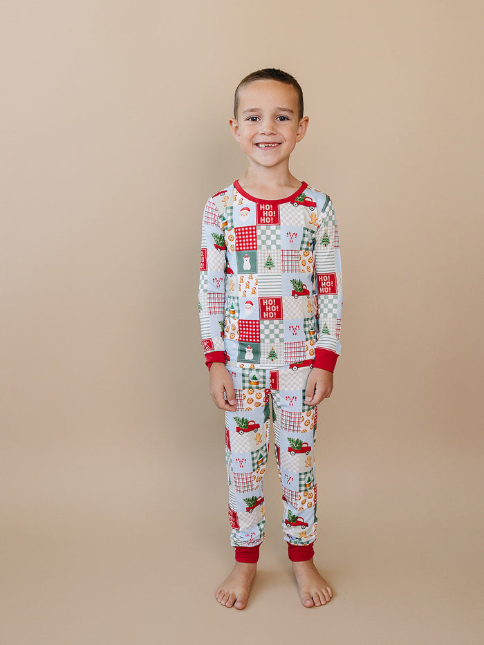 Bamboo Two Piece Set | Christmas Patchwork