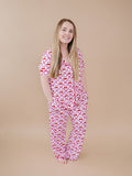 Bamboo Women's Button Up Set | Cherry Bow