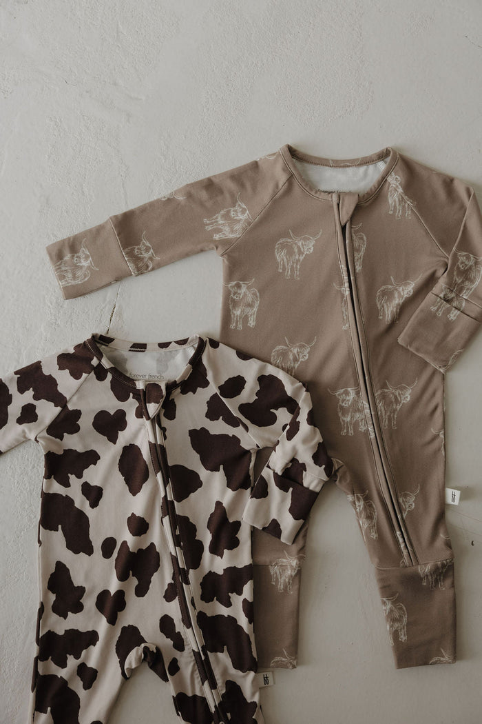 Bamboo Zip Pajamas | Moo!
