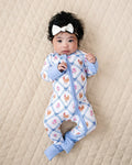Bamboo Zip Romper | Chickens & Flowers