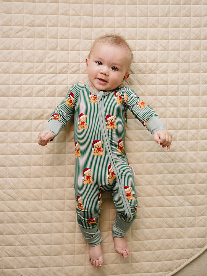 Bamboo Zip Romper | Merry Bear