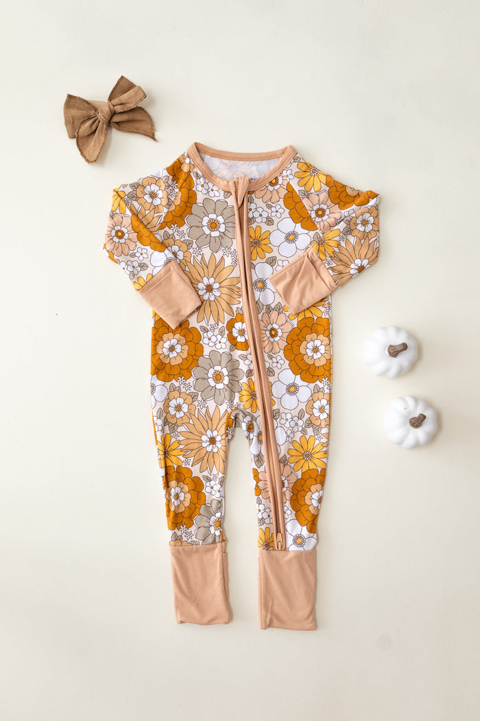 Bamboo Zip Romper | Petal Pop