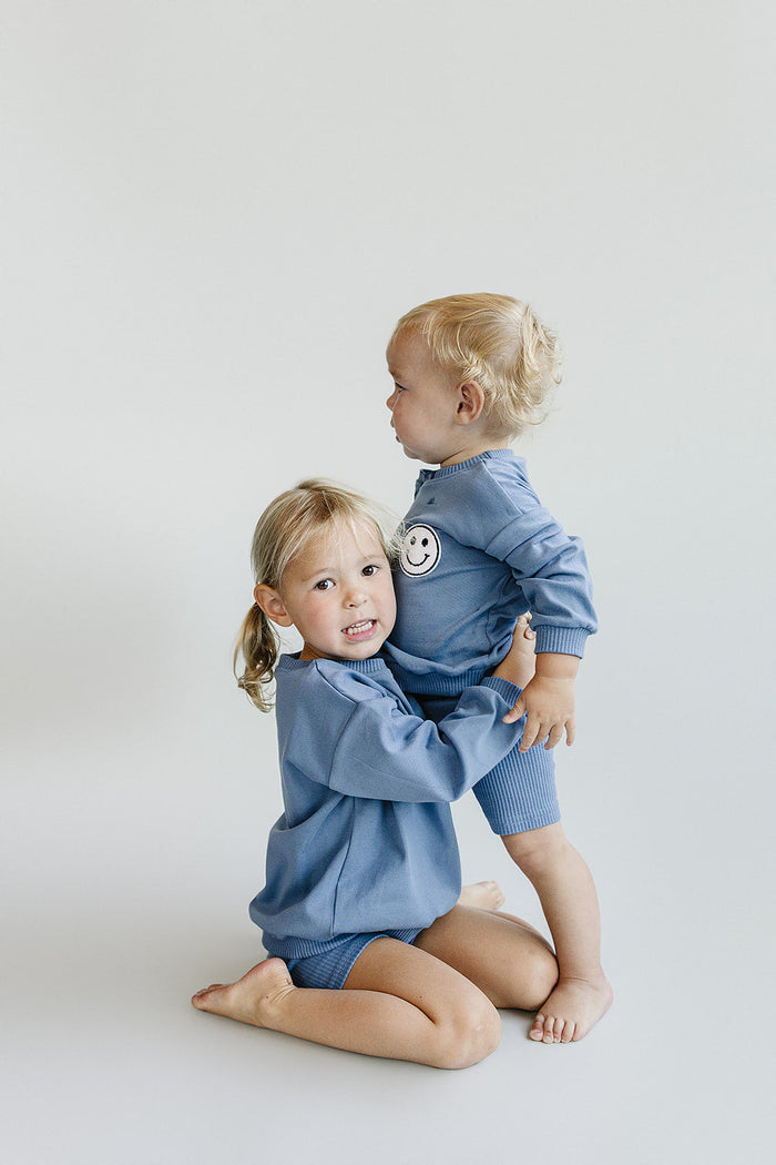 Biker Shorts Set | Blue