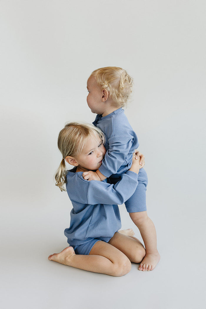 Biker Shorts Set | Blue