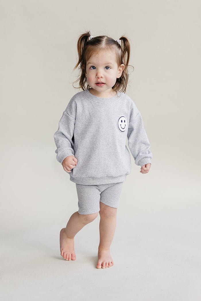 Biker Shorts Set | Gray