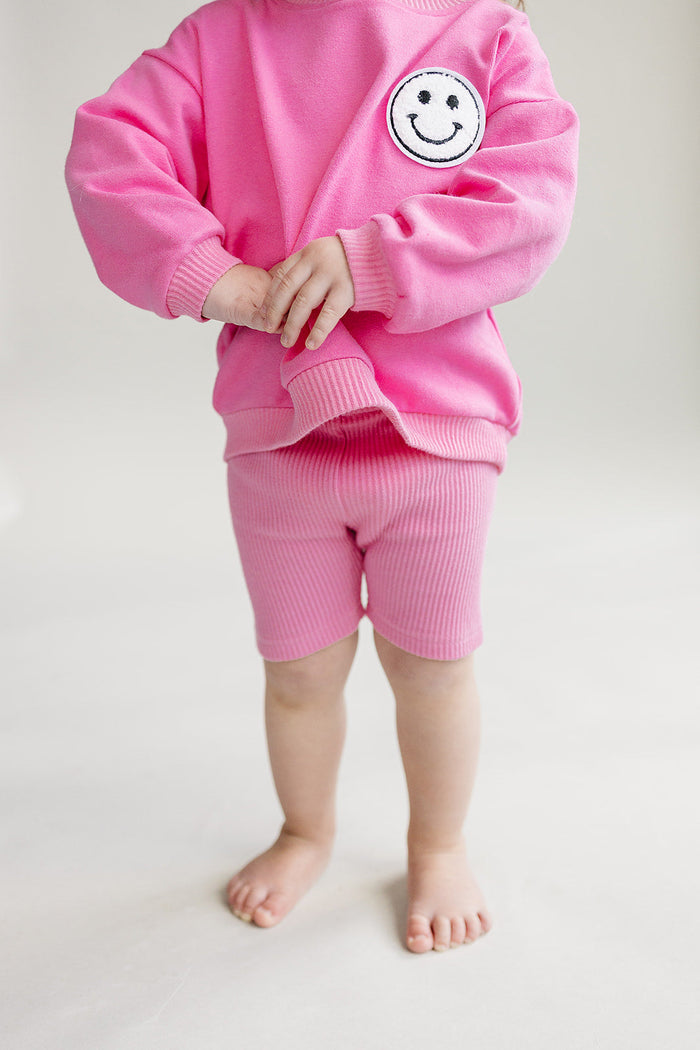 Biker Shorts Set | Pink