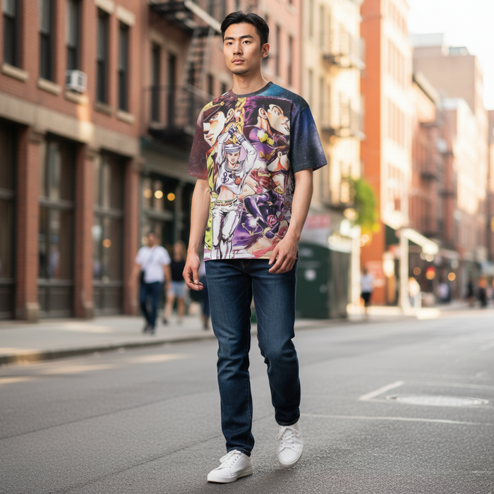 Bizarre Anime Style Unisex T-Shirt – Bold Graphic Tee for anime lover