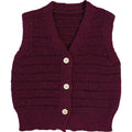 Burgundy Knit Vest