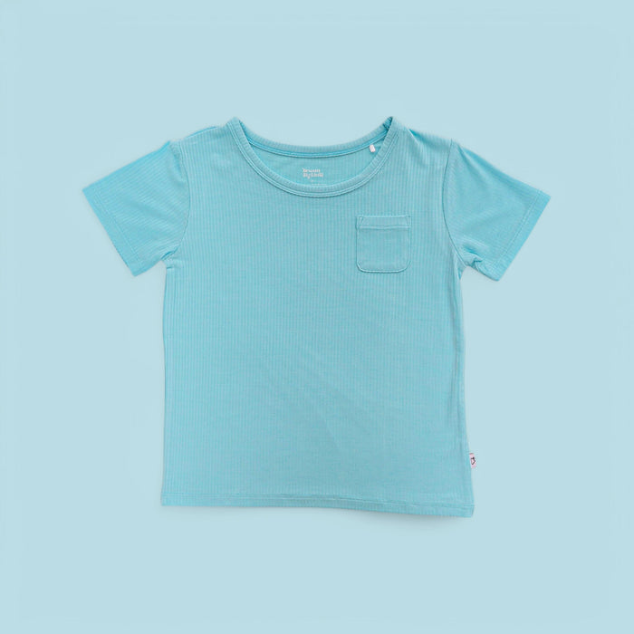 CAPRI BLUE RIB DREAM POCKET TEE