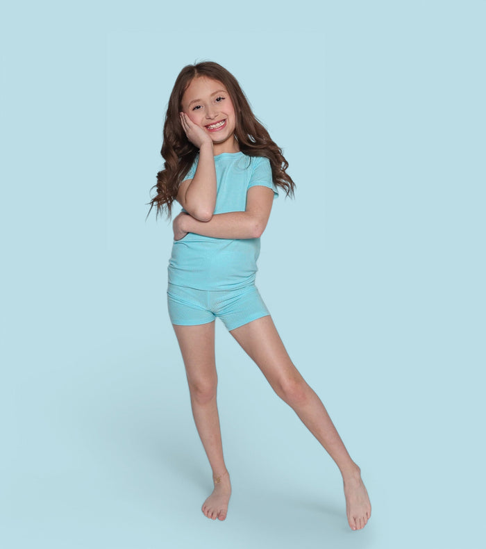 CAPRI BLUE RIB DREAM SHORT SET