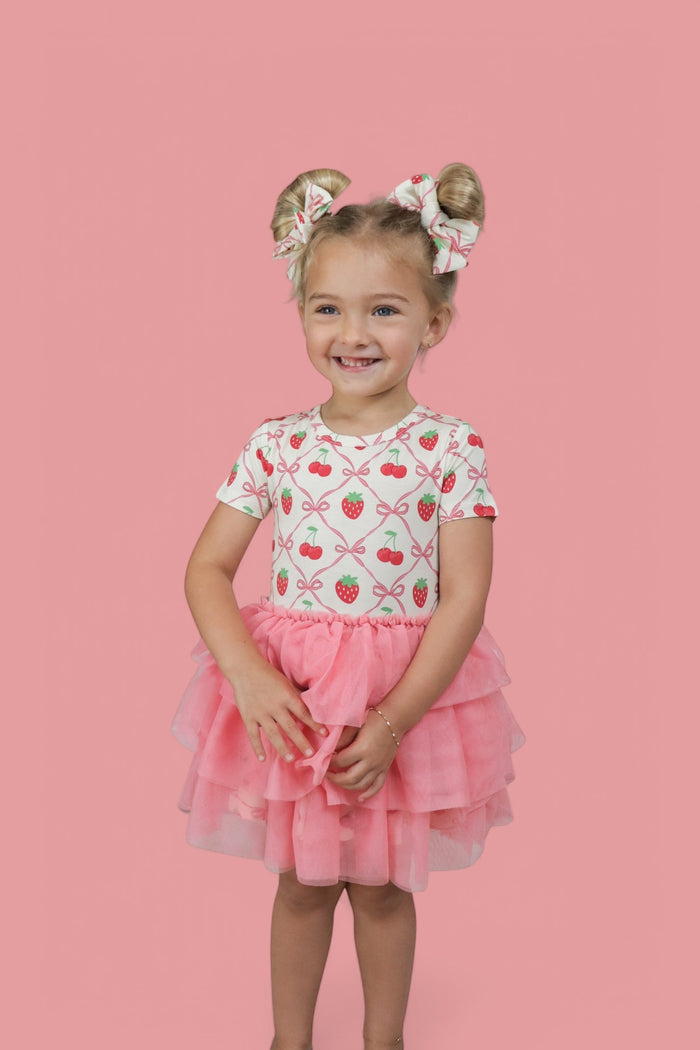 CHERRY BOW BERRY DREAM BOW HAIR CLIPS
