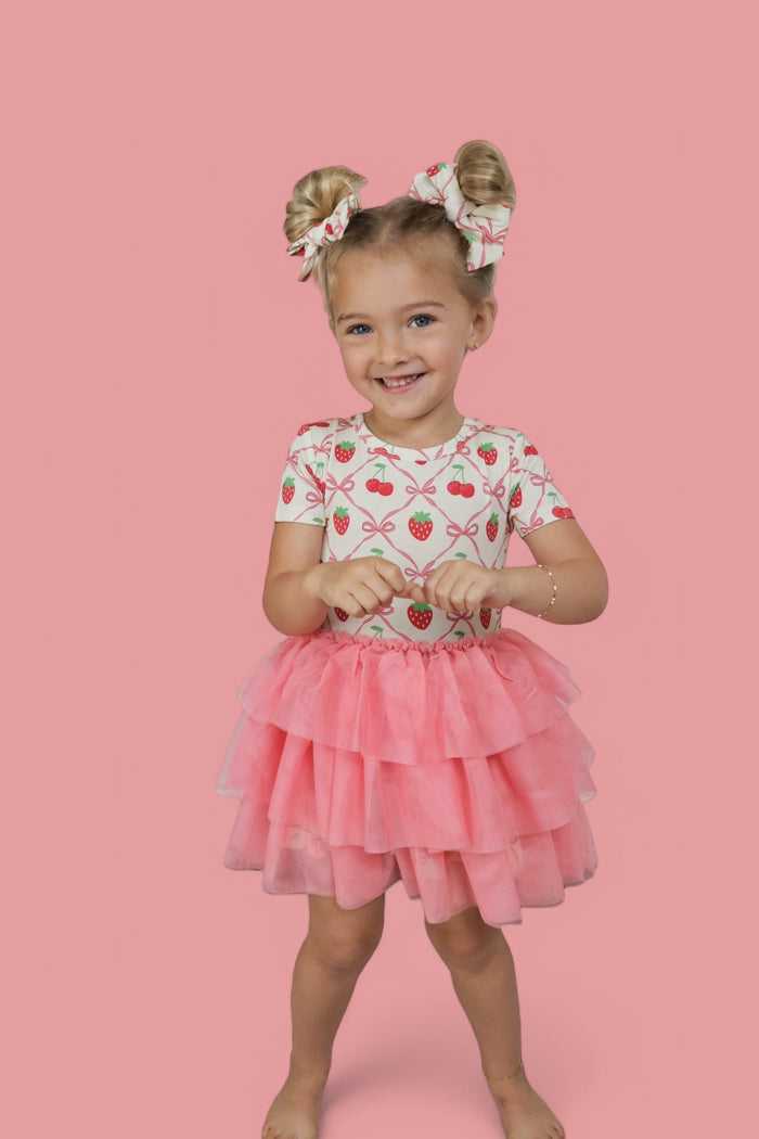 CHERRY BOW BERRY DREAM BOW HAIR CLIPS