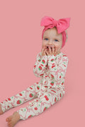 CHERRY BOW BERRY DREAM RUFFLE ROMPER