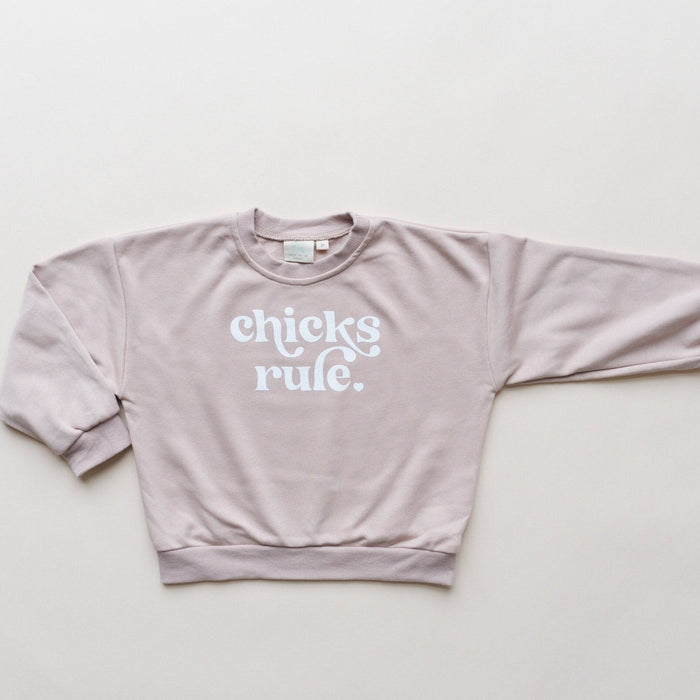 Chicks Rule Infant Crewneck Sweatshirt