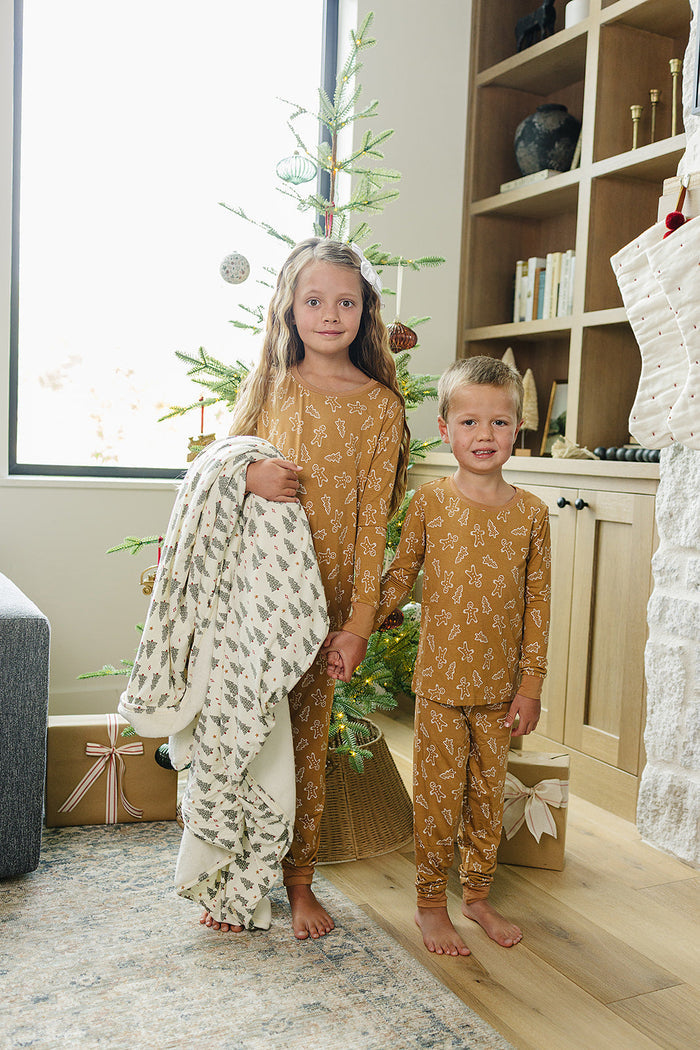 Christmas Trees Bamboo Fleece Quilt
