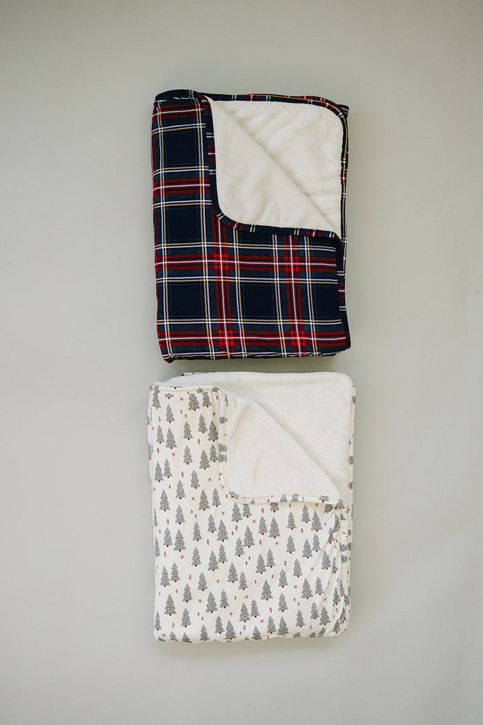 Christmas Trees Bamboo Fleece Quilt