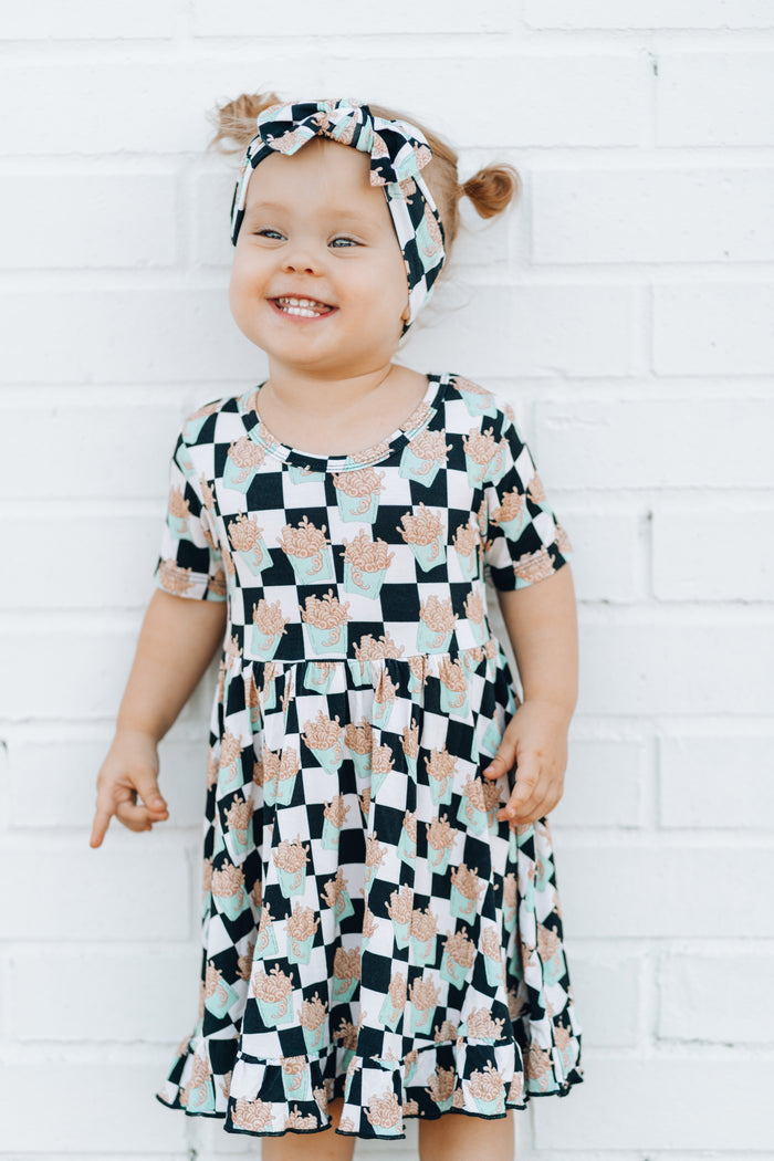 CURLY FRIES DREAM RUFFLE DRESS