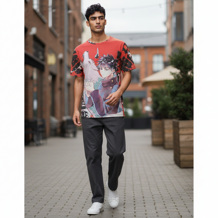 Dark Sorcerer Anime Style T-Shirt – Unisex Graphic Tee