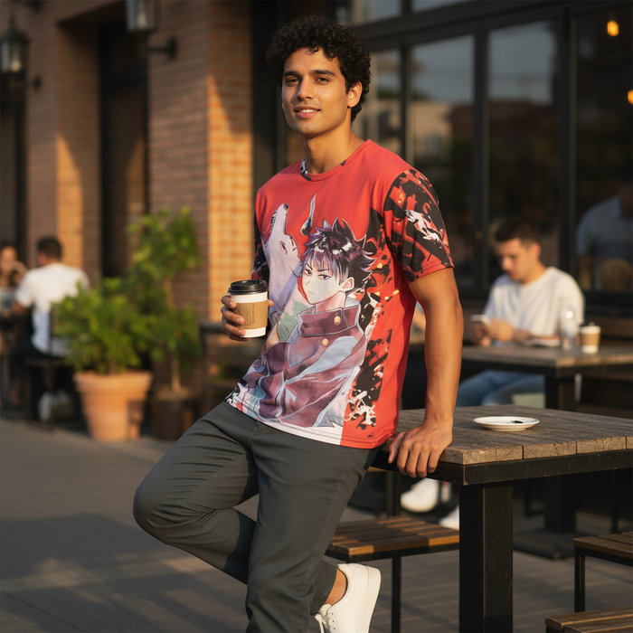 Dark Sorcerer Anime Style T-Shirt – Unisex Graphic Tee