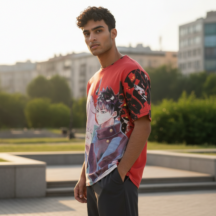 Dark Sorcerer Anime Style T-Shirt – Unisex Graphic Tee