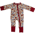 Desert Floral Ribbed Bamboo Zipper