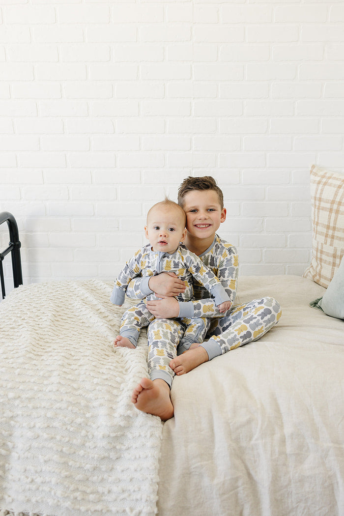 Dusty Blue Peep Bamboo Cozy Set