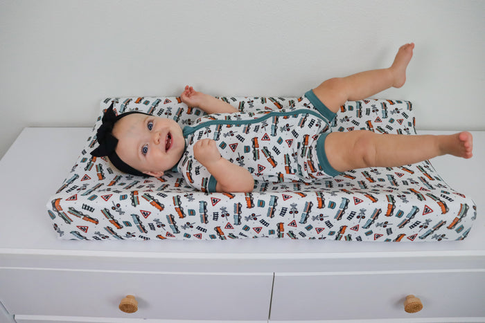 EXCLUSIVE ALL ABOARD DREAM CHANGING PAD COVER