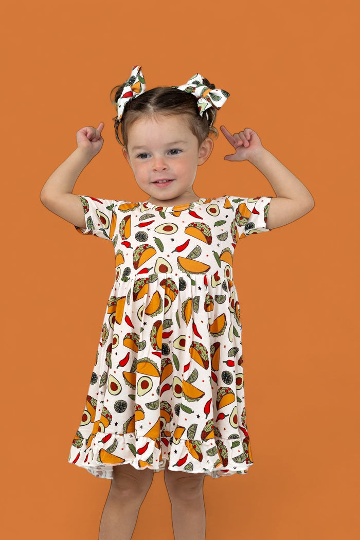 EXCLUSIVE TACO TUESDAY DREAM BOW HAIR CLIPS