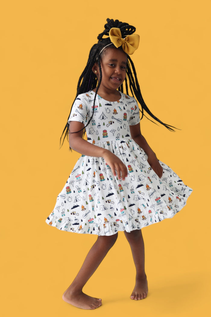 EXPLORE THE OUTDOORS DREAM RUFFLE DRESS