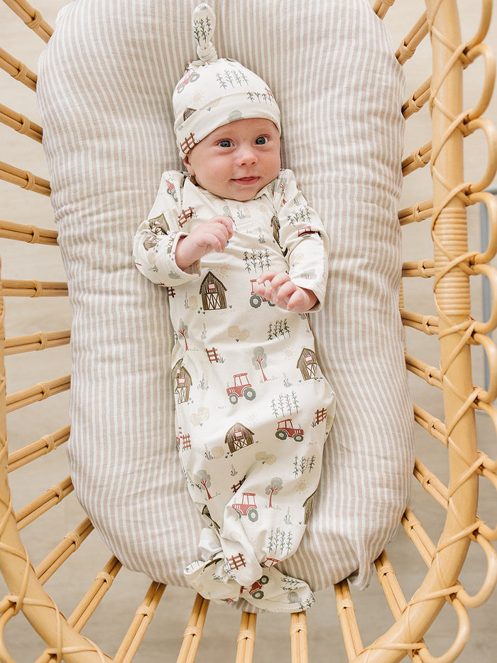 Farmhouse Bamboo Newborn Knot Hat