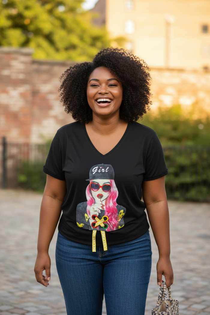 FASHION T-SHIRT COTTON FUN DESIGN