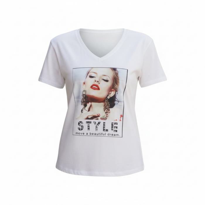 Fashion T-Shirt – Trendy Casual Short Sleeve Tee