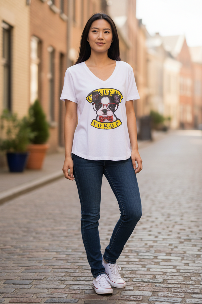 Fashion T-Shirt – Trendy Casual Short Sleeve Tee