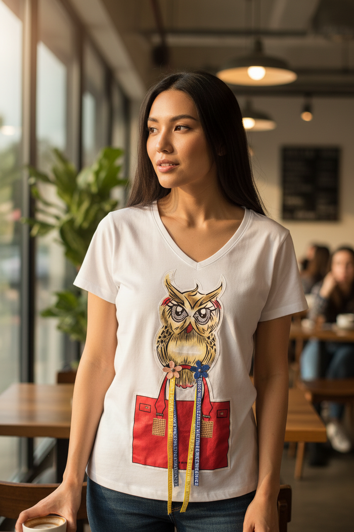 Fashion T-Shirt – Trendy Casual Short Sleeve Tee