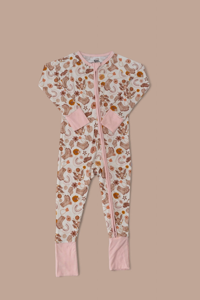 FLOWERS AND BOOTS DREAM ROMPER